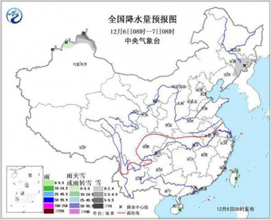 三股冷空气接连影响中东部 北疆多降雪